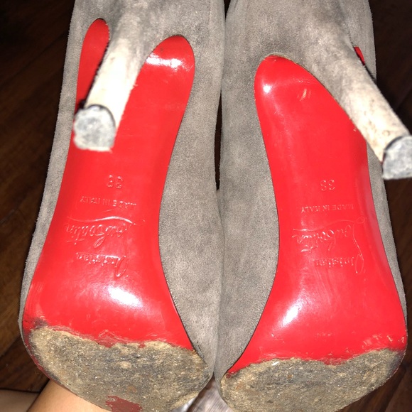 Christian Louboutin Suede Declic stilettos 38 - Picture 5 of 8